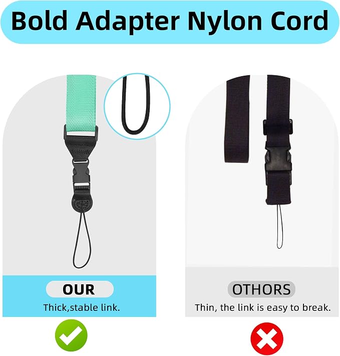 Adjustable Shoulder Strap:Comfortable iPad Strap Nylon Neck Lanyard