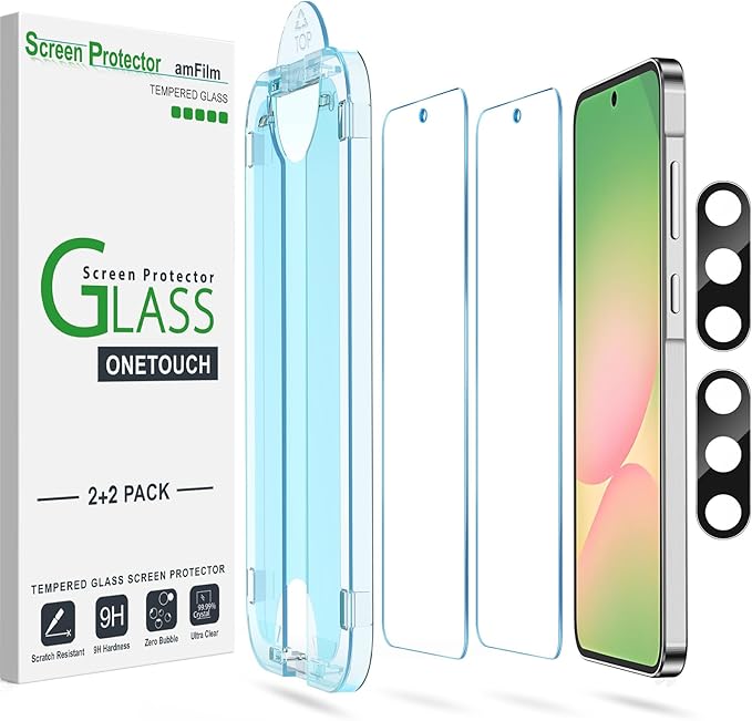 amFilm Auto-Alignment OneTouch for Samsung Galaxy A56 5G 6.7" Screen Protector
