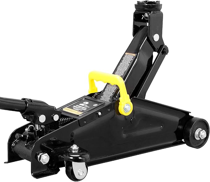 Torin AT82001B Hydraulic Trolley Service/Floor Jack Combo with 2 Jack Stands, 2 Ton (4,000 lb) Capacity, Black