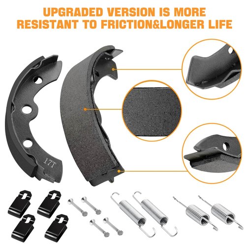 Club Car Golf Cart Brake Drums/Hub & Brake Shoes Spring Kit Fit Club Car DS 1995-Up&Precedent 2004-Up