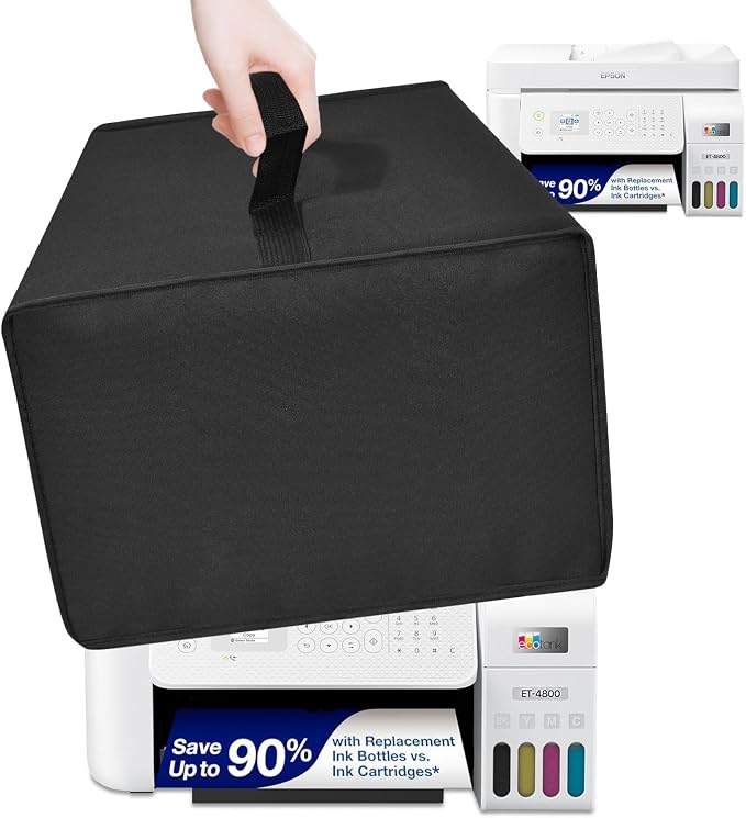 Printer Dust Cover for Epson EcoTank ET-4800, Heavy-Duty 600D Nylon Printer