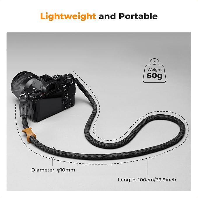 K&F CONCEPT Camera Neck Strap, 100cm Nylon Rope Camera Shoulder Strap