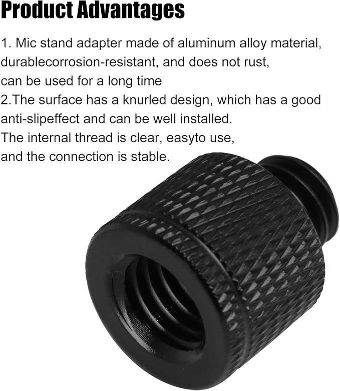 4PCS M10 Female to 3/8 Male Tripod Screw Adapter Aluminum Alloy Camera Mount