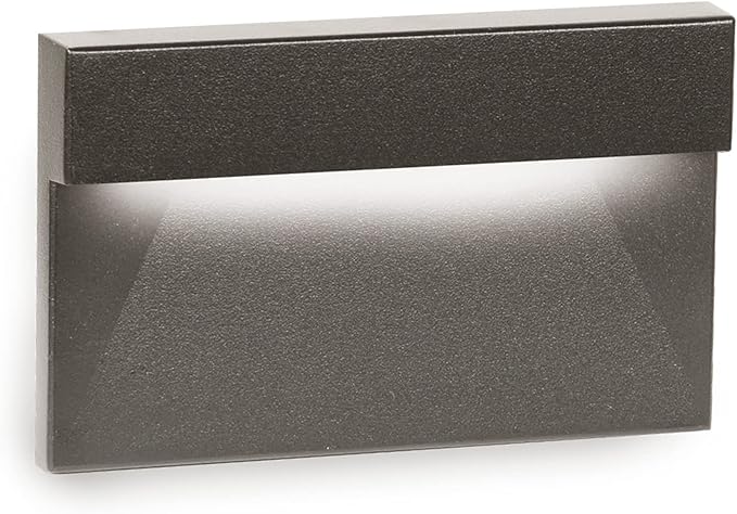 WAC Landscape Lighting, LEDme 120V LED Horizontal Ledge Indoor and Outdoor Step and Wall Light 3000K Built-in LED in Bronze