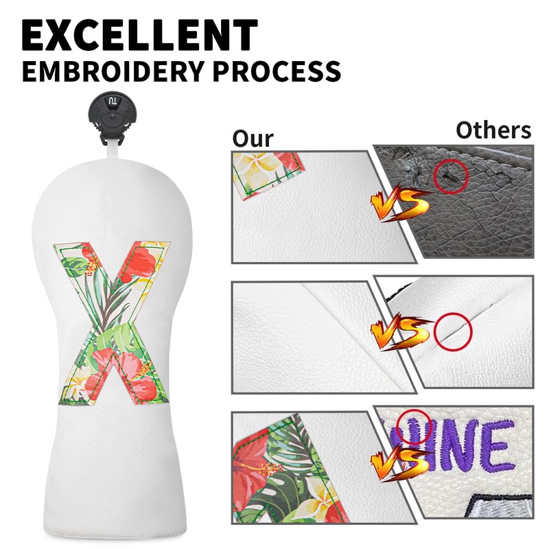 Premium Golf Club Head Cover - Fits Most Clubs, Heavy-Duty Construction, Protects Against Scratches and Damage, Specifically Designed for Hybrid and Fairway Woods.