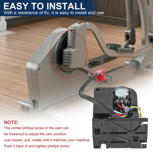 Elliptical Resistance Motor Brake Tensioner Compatible with NordicTrack CX925 Ellipticals (NEL07940) Replaces 193223 175656 182556 182851 6v