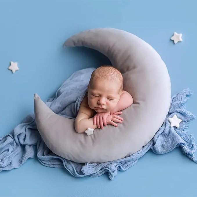 IGMaryBox Baby Moon Star Pillow Infant Posing Pillow Newborn Photography Prop