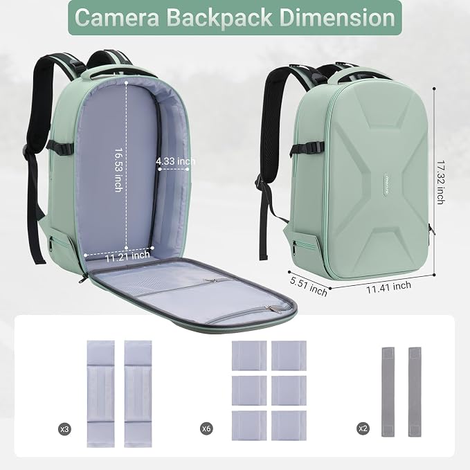 MOSISO Camera Backpack, DSLR/SLR/Mirrorless Photography Backpack, Camera Bag