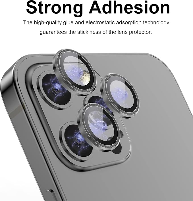YWXTW Aluminum Alloy Tempered Glass Camera Circle Cover