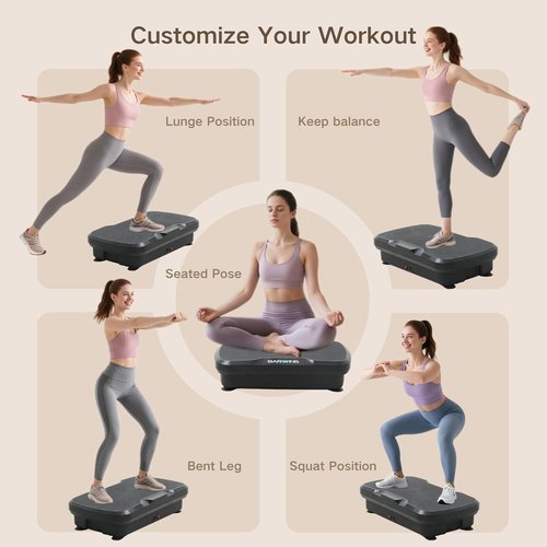 BARWING Vibration Plate - Whole Body Exercise Machine for Weight Loss & Lymphatic Drainage | 300 LBS Capacity