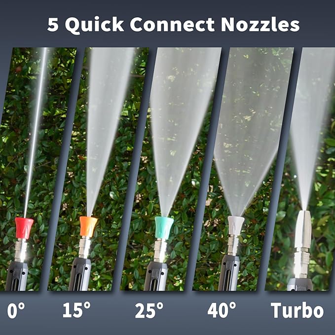 Yoking Pressure Washer, Max 150 bar, 12L/min, Power Washer for Cars, Driveways, Patios, Decks & Sidewalks, PM Inverter 3HP Motor,Horizontal Triplex Pump,60dB Quiet,with 7 Nozzles,Dual Wall/Floor Mount