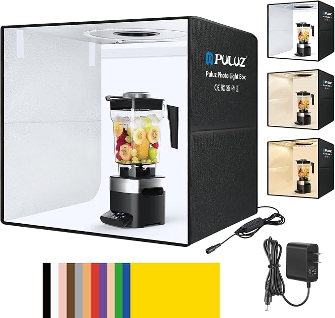 PULUZ Light Box Photography, 20x20 inch Portable Photo Studio Light Box