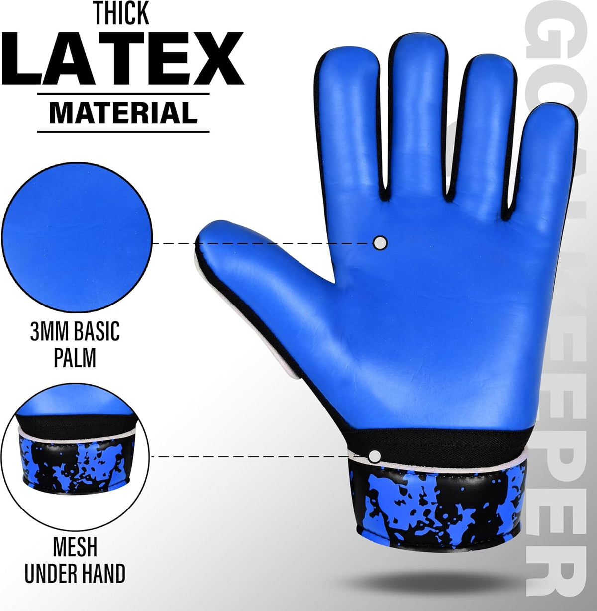 SAWANS Football Goalkeeper Gloves - Strong Grip & Wrist Support for Kids, Youth, and Adults
