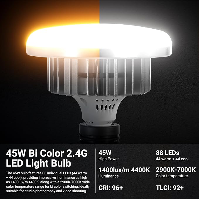 NEEWER 24"x24" 450W Equivalent Softbox Lighting Kit