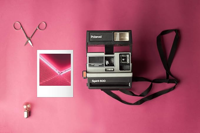 Polaroid Spirit 600 Vintage Instant Camera – Silver/Gray Front – Refurbished &