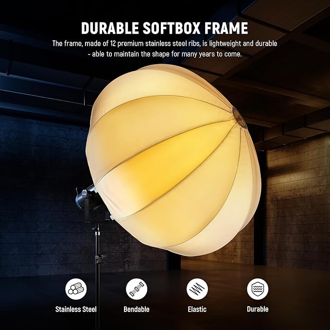 NEEWER 33.5"/85cm Lantern Softbox, Quick Release 360° Light Diffuser Bowens