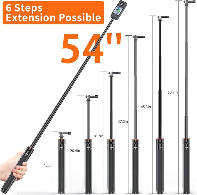 VRIG TP21 54inch Telescopic Selfie Stick Long
