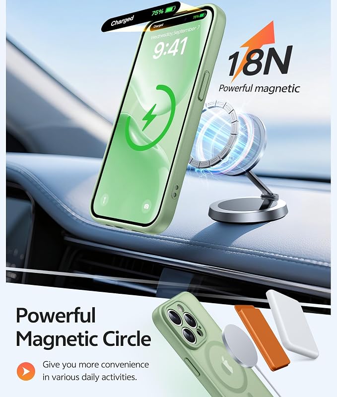 FNTCASE for iPhone 14 Pro Case: Translucent Matte Cases