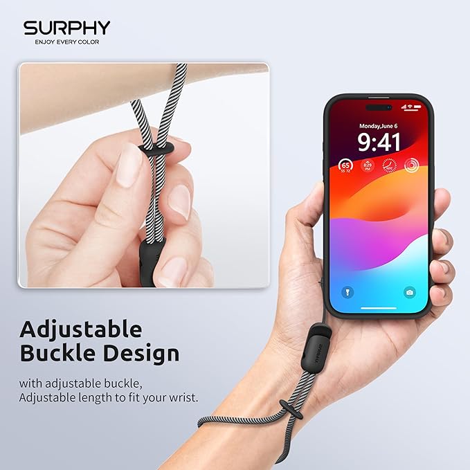 SURPHY 2 Pack Phone Lanyard for Cellphone Case, Phone Wrist Strap for Case