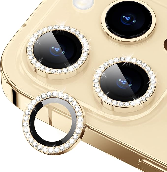 for iPhone 14 Pro/14 Pro Max Camera Lens Protector Bling, 9H Hardness
