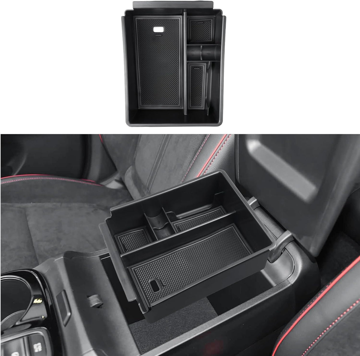 ECOZEN Center Console Organizer For 2022-2026 Hyundai Tucson Accessories - Armrest Box Organizer Tray Only Fit 2022-2026 Tucson With Automatic Transmission - NOT Fit 2025-2026 Tucson Limited/Hybrid