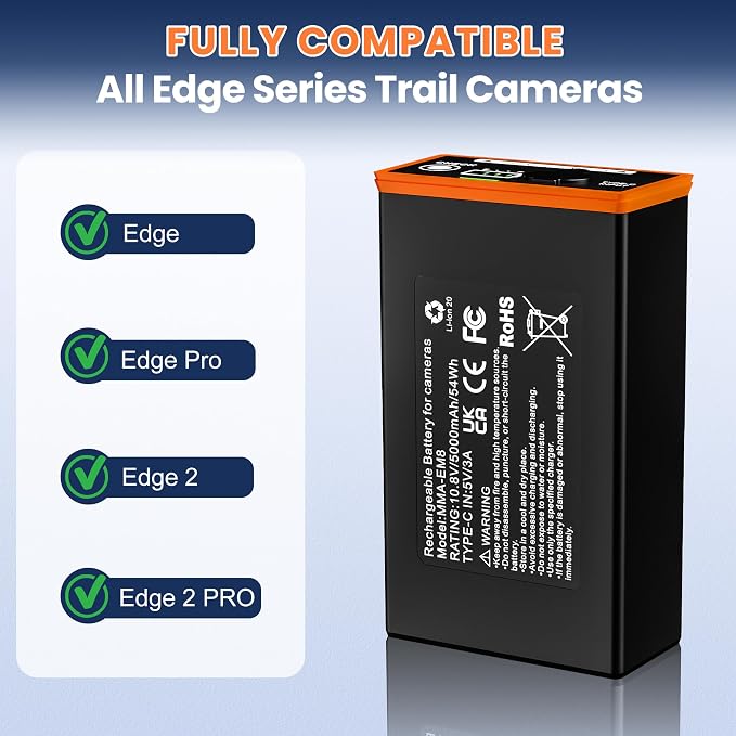 4-Pack 5000mAh Replacement Battery