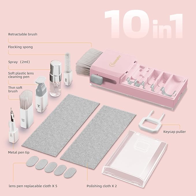 Tassmpitor Keyboard Cleaning Kit, All in 1 Laptop Cleaning Kit