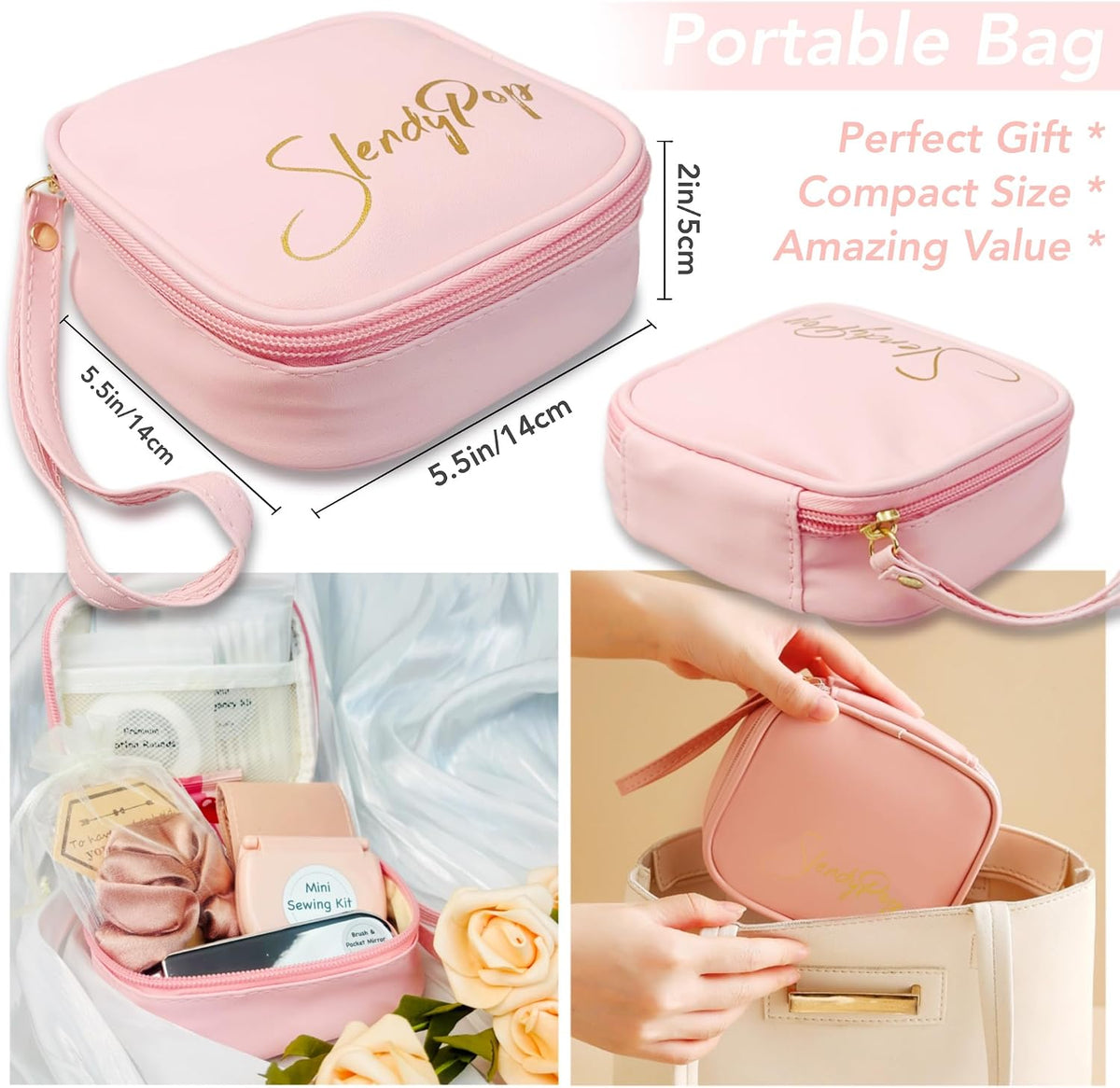 Women's Emergency Kit for Weddings 29 Essential Items for Brides Daily Use All in One Travel Kit Personal Care Survival Set for Team Bride