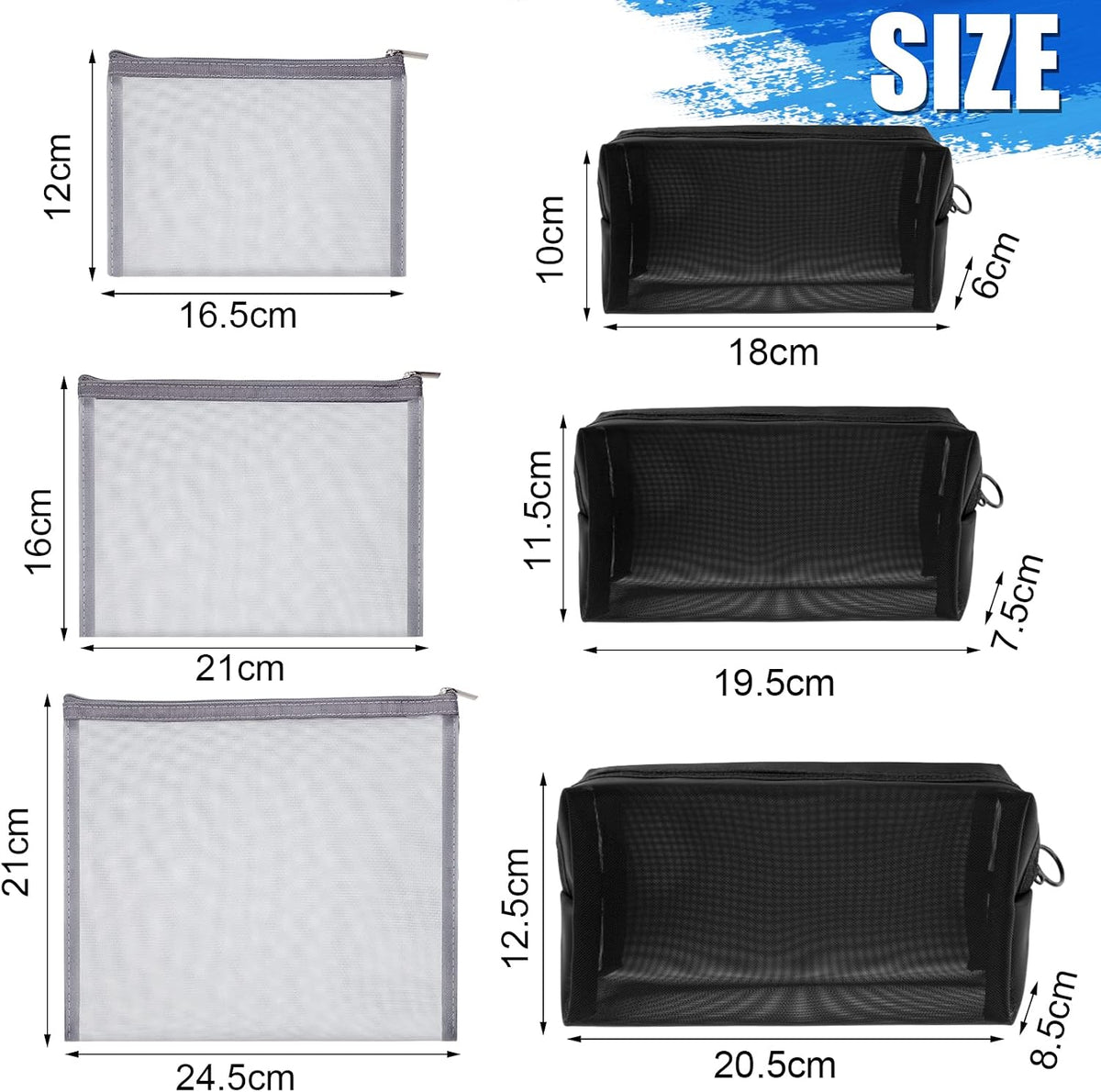 Boao 6 Mesh Zipper Travel