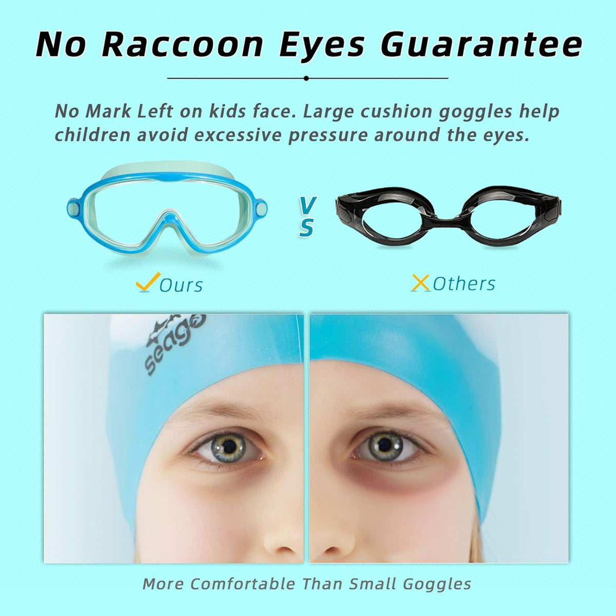 Skiennix Kids Swimming Goggles - Anti-Fog, UV Protection, Watertight Design | 2-Pack for Ages 3-15