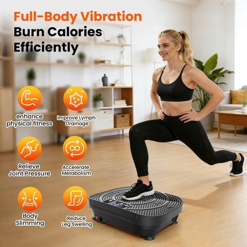 AXV Vibration Plate - Full Body Shaker Machine for Weight Loss & Lymphatic Drainage | Fitness Gym Equipment