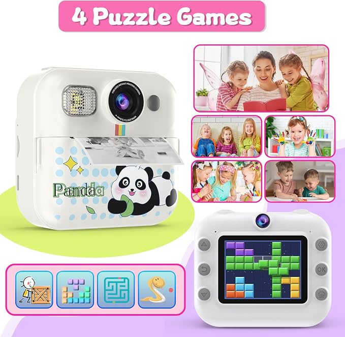 Kids Camera Instant Print, Christmas Birthday Gifts