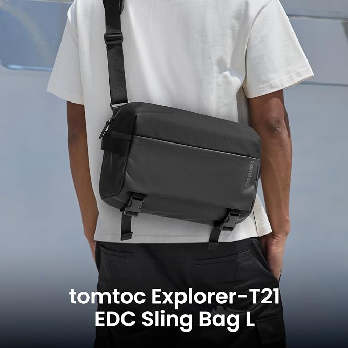 tomtoc Compact EDC Sling Bag 3L-10L, Minimalist Crossbody Bag Chest Shoulder