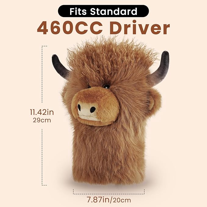 mytag Driver Head Cover, Ultra Premium Plush | Funny Driver Headcover, Tour Quality Golf Club Cover Long Sock Protect