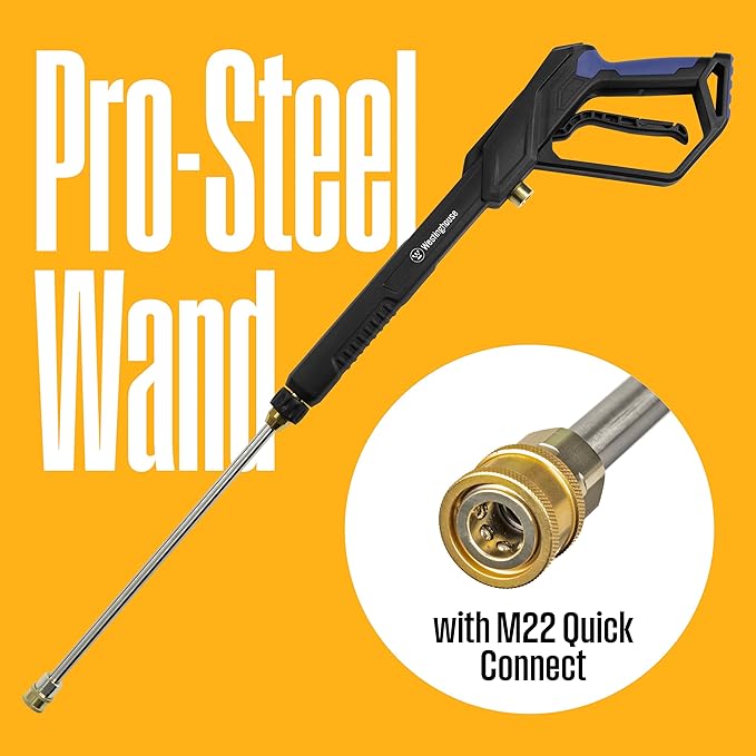 Westinghouse WPX2700e Electric Pressure Washer, 2700 Max PSI and 1.76 Max GPM, Induction Motor, Onboard Soap Tank, Spray Gun and Wand, 5 Nozzle Set, for Cars/Fences/Driveways/Homes/Patios/Furniture