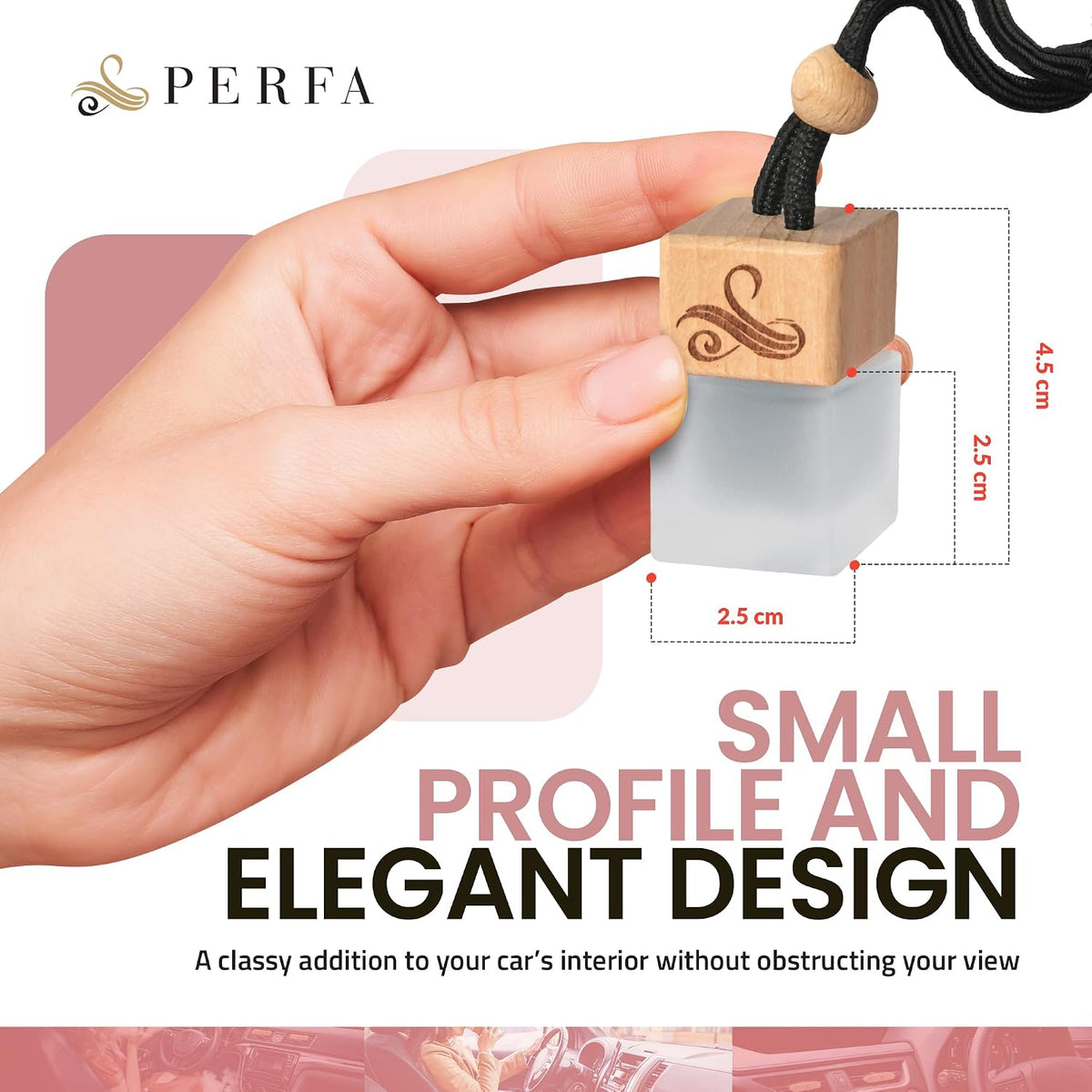 Inspired by La Vieda Bella Car Air Freshener for Women | Long Lasting Luxury Diffuser | Automotive Scent Perfume | Vent Clip Air Freshener | Odor Eliminator Technology | Ladies Car Diffuser Scents 8ML