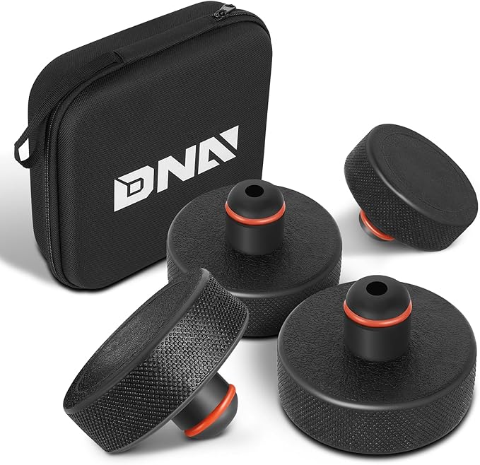 DNA MOTORING 4pcs Lifting Jack Pad for Tesla Model 3/Y/S/X, Tesla Floor Jack Adapters, Tesla Jack Pads Lifting Jack Pad, Accessories for Tesla Vehicles 2013 to 2025, w/Case, TOOLS-00628