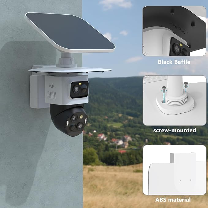 HOLACA Sun Rain Shade Cover for eufy Security eufyCam S4 Only