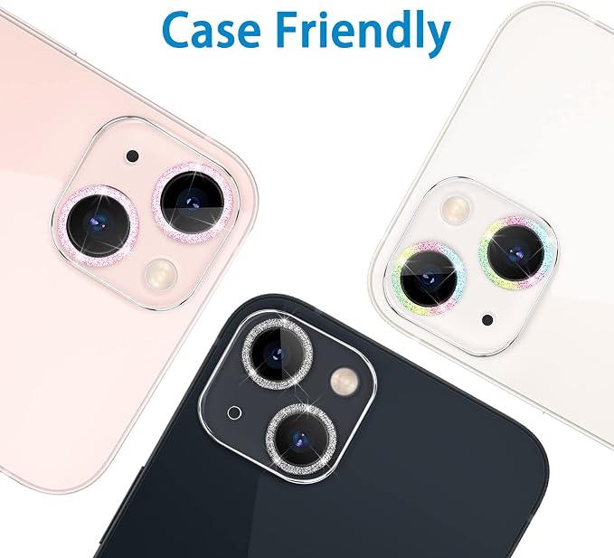 【3 Pack】Dengduoduo Tempered Glass Camera Lens Protector
