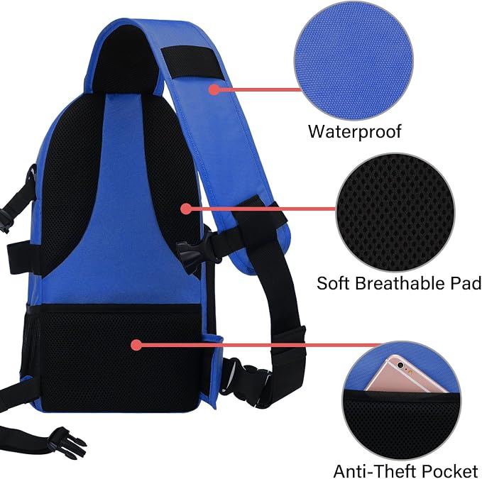 MOSISO Camera Sling Bag, DSLR/SLR/Mirrorless Camera Case Shockproof Photography
