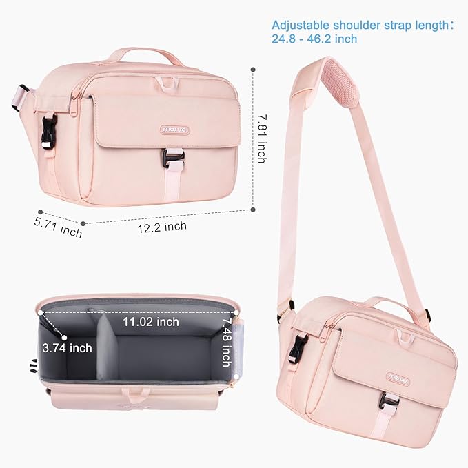 MOSISO Camera Shoulder Bag Case Crossbody Sling Purse, DSLR/SLR/Mirrorless