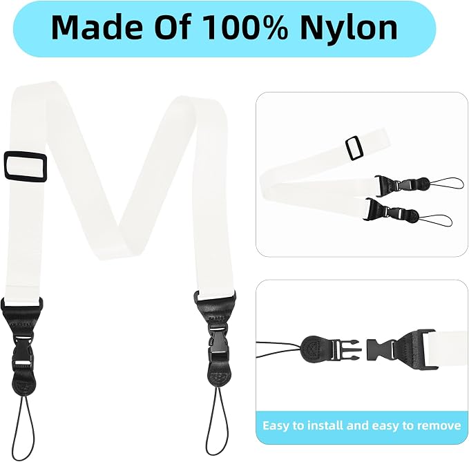 Adjustable Shoulder Strap:Comfortable iPad Strap Nylon Neck Lanyard