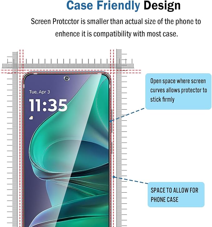 2+2 Pack for Moto G Stylus 2025/Moto Edge 60 Stylus Screen Protector
