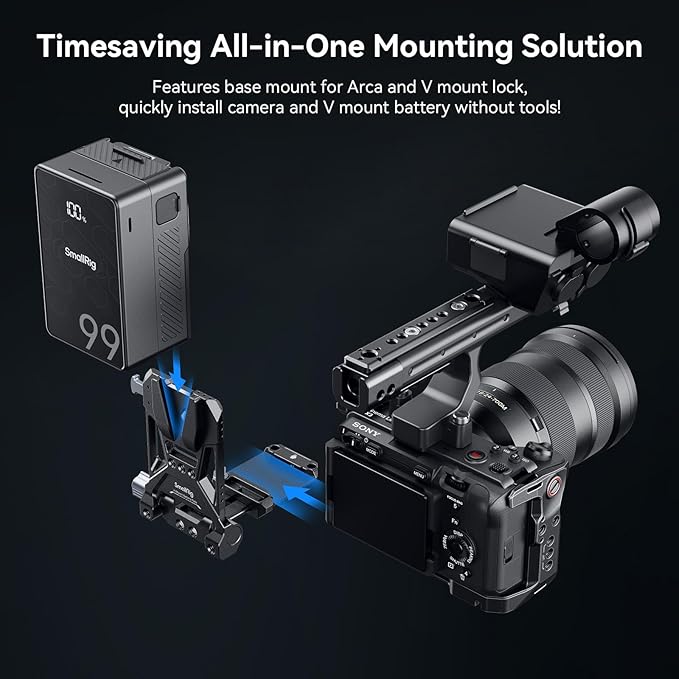 SmallRig Foldable V Mount Battery Plate, All-in One Mounting Solution