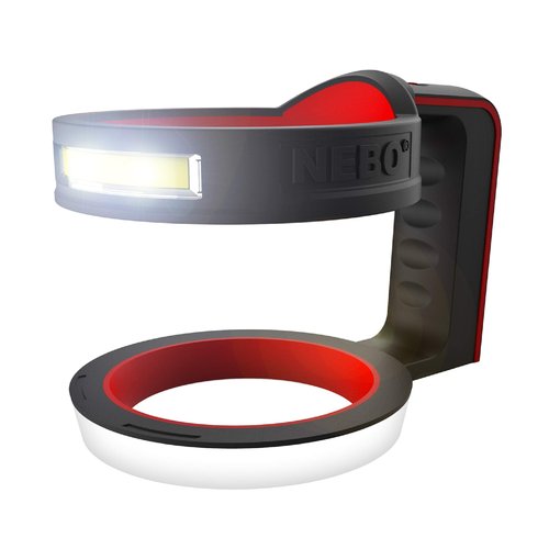 NEBO Glow Stainless-Steel Tumbler Holder: Will fit a 30oz Tumbler or a 20oz Tumbler with The Included Insert, This Cup Handle Doubles Over As A High Lumen Flashlight - 6668