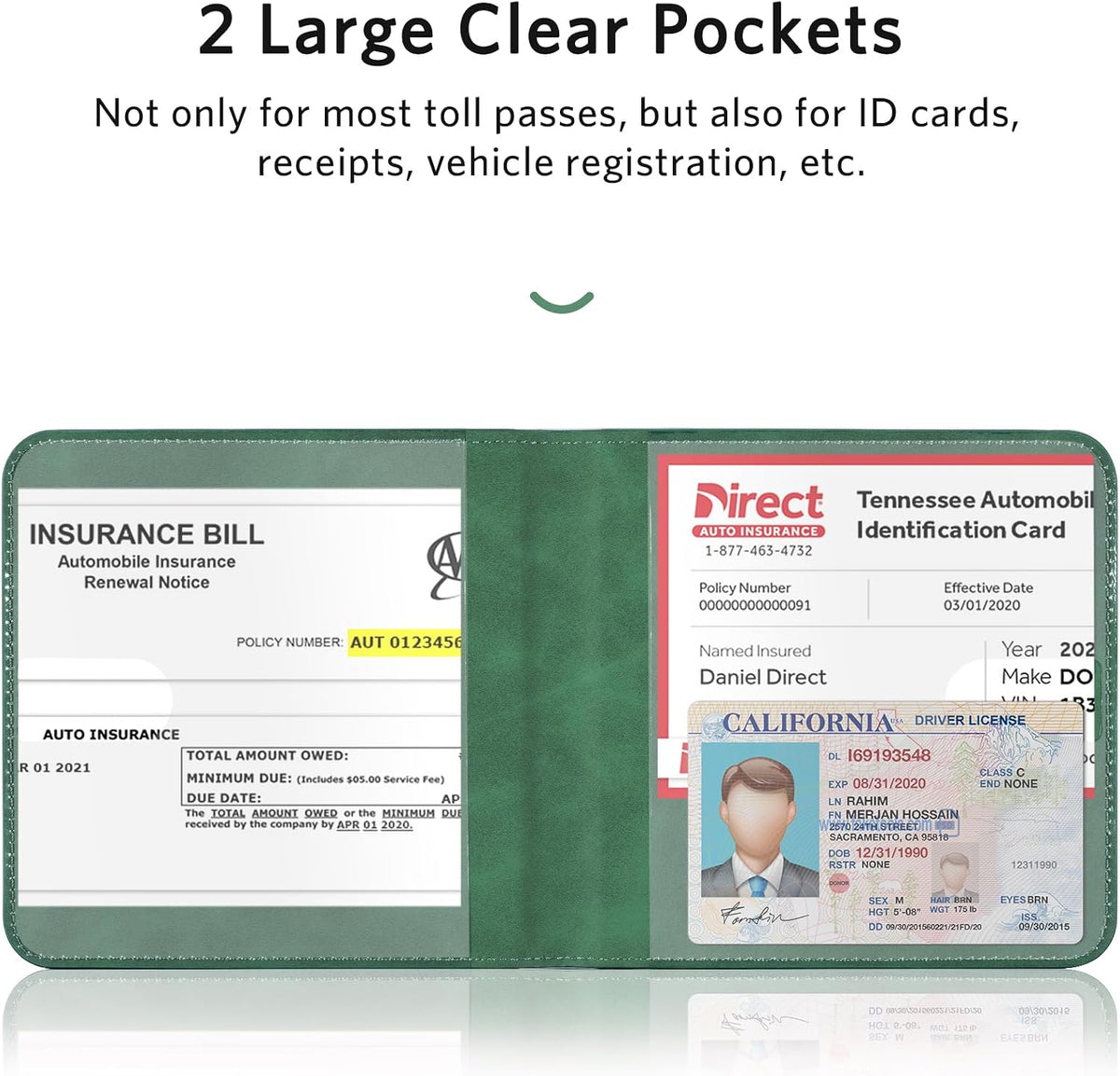 CoBak Car Registration and Insurance Holder for Men and Women