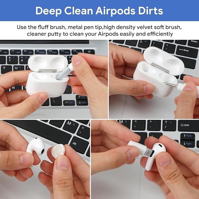 12 in 1 Phone Cleaning Kit, Airpods Cleaning Kit, Port Cleaner