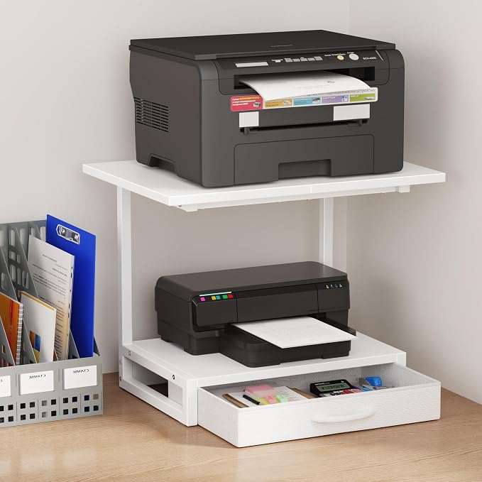 YAOHUOO 2-Tier Desktop Printer Stand