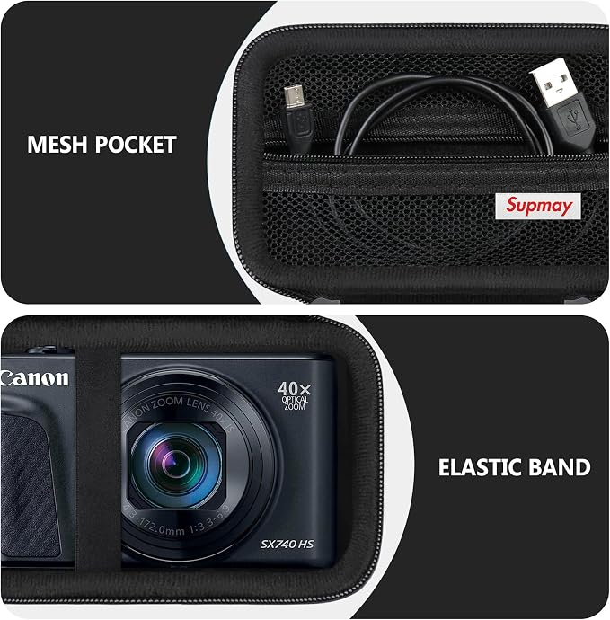 Hard Carrying Case for Canon PowerShot SX740 HS/ SX730 HS/ SX720 HS/ SX620 HS/