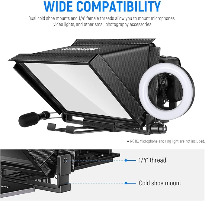 NEEWER X12 14 inch Aluminum Alloy Teleprompter